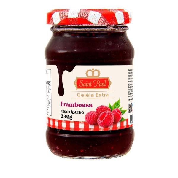 Geleia De Framboesa Premium Saint Paul 230G Imagem de Geleia De Framboesa Premium Saint Paul 230G