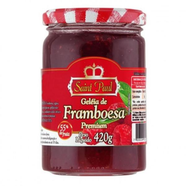 Geleia De Framboesa Premium Saint Paul 420G Imagem de Geleia De Framboesa Premium Saint Paul 420G