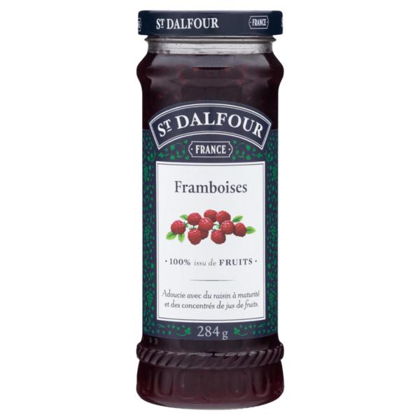 Geleia de Framboesa sem Adição de Açúcar St. Dalfour 284g - St.Dalfour Imagem de Geleia de Framboesa sem Adição de Açúcar St. Dalfour 284g