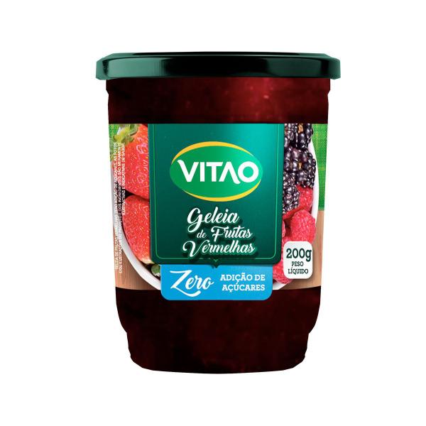 Geleia de Frutas Vermelhas Zero Açúcar 200g - Vitao Imagem de Geleia de Frutas Vermelhas Zero Açúcar 200g - Vitao