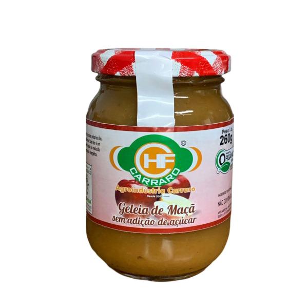 Geleia De Maçã Sem Açúcar 260g HF Carraro Imagem de Geleia De Maçã Sem Açúcar 260g HF Carraro