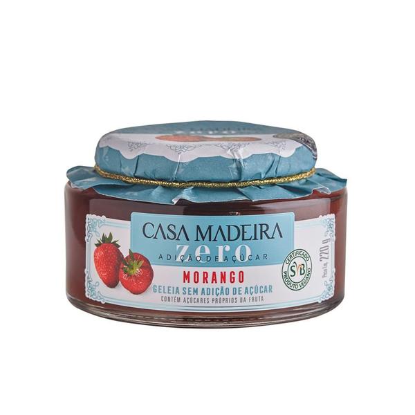 Imagem de Geleia de Morango Sem Açúcar Casa Madeira 220g