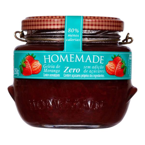 Geleia de Morango Zero Homemade 250g Imagem de Geleia de Morango Zero Homemade 250g