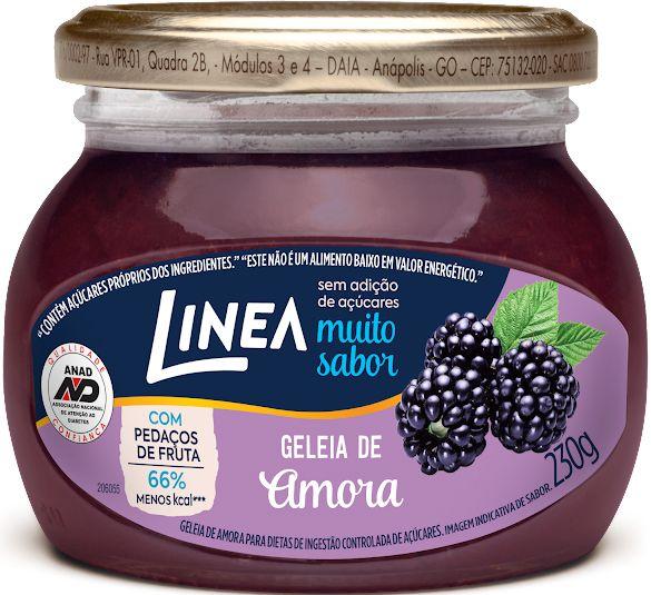 Geléia Diet de Amora Sem Açúcar 230g Linea Imagem de Geléia Diet de Amora Sem Açúcar 230g Linea