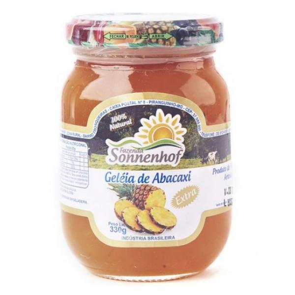 Geleia Extra de Abacaxi - 330g - Fazenda Sonnenhof Imagem de Geleia Extra de Abacaxi - 330g - Fazenda Sonnenhof