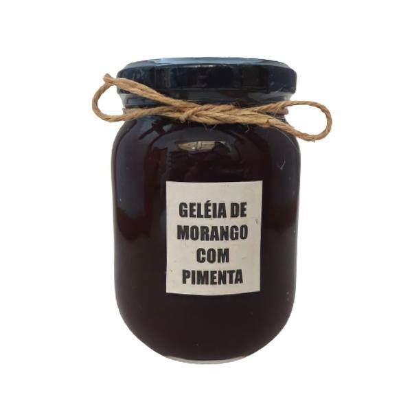 Geleia Extra de Morango com Pimenta - 320g - Fazenda Sonnenhof Imagem de Geleia Extra de Morango com Pimenta - 320g - Fazenda Sonnenhof