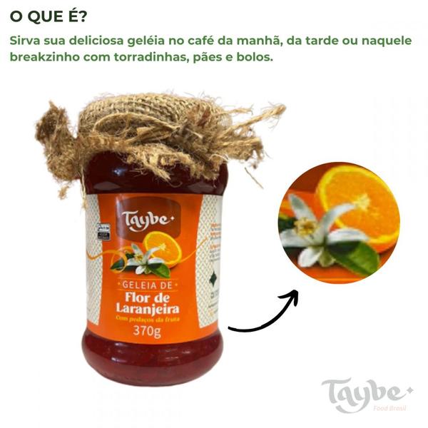 Geleia Flor De Laranjeira Importada Artesanal 370g - Taybe Imagem de Geleia Flor De Laranjeira Importada Artesanal 370g - Taybe