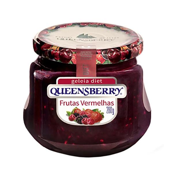 GELEIA Frutas Vermelhas DIET zero açucar QUEENSBERRY 280G Imagem de GELEIA Frutas Vermelhas DIET zero açucar QUEENSBERRY 280G