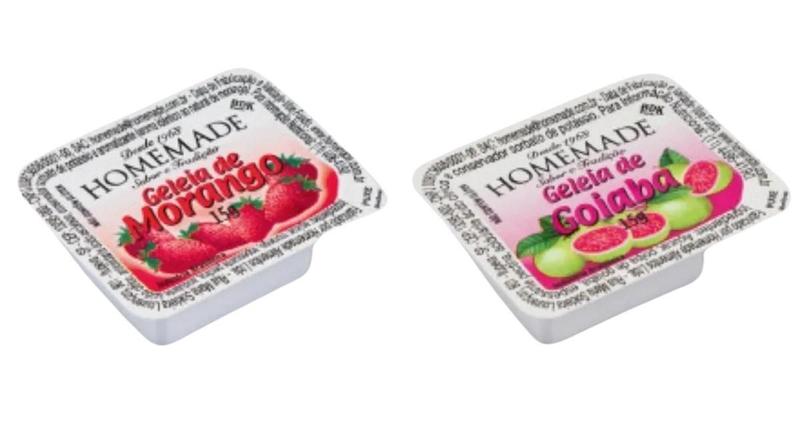 Geléia Homemade Goiaba E Morango Blister 15G C/144 Sachês Imagem de Geléia Homemade Goiaba E Morango Blister 15G C/144 Sachês