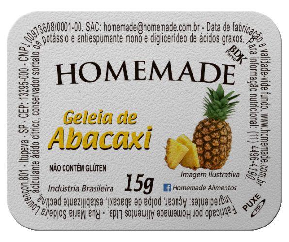Geleia morango e abacaxi homemade blister 15g c/ 144 unidades Imagem de Geleia morango e abacaxi homemade blister 15g c/ 144 unidades