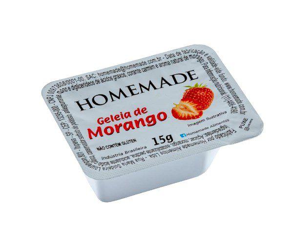 Geleia morango e uva homemade blister 15g c/ 144 unidades Imagem de Geleia morango e uva homemade blister 15g c/ 144 unidades