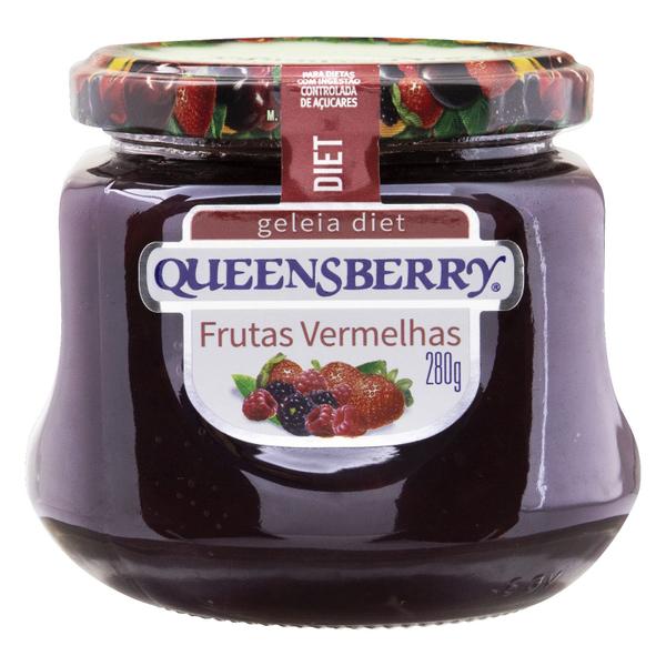 Geleia queensb diet fr vermelhas 280g - Queensberry Imagem de Geleia queensb diet fr vermelhas 280g