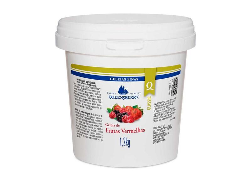 Imagem de Geleia Queensberry Institucional 1,2Kg Frutas Vermelhas