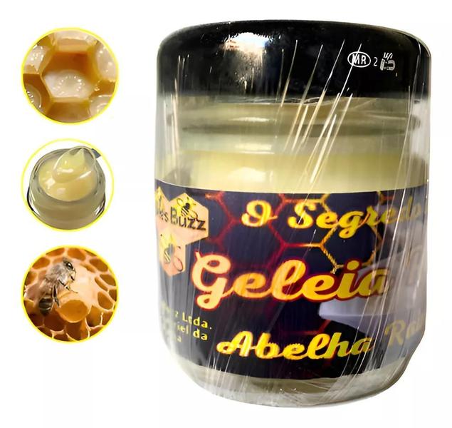 Geleia Real In Natura 100% Pura Pote De Vidro De 30 Gramas - Bees Buzz Imagem de Geleia Real In Natura 100% Pura Pote De Vidro De 30 Gramas