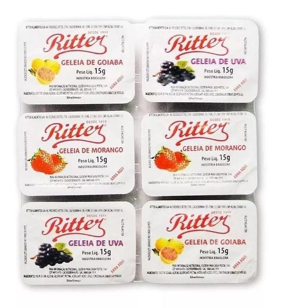 Imagem de Geléia Sachê Ritter Sortida 15g Caixas Com 140 Blister