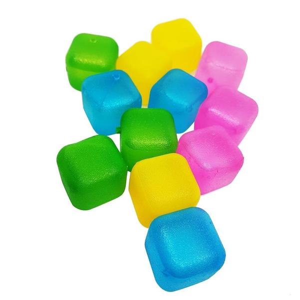 Imagem de Gelo Artificial Colorido Ice Cubes Colors - C/ 10pc