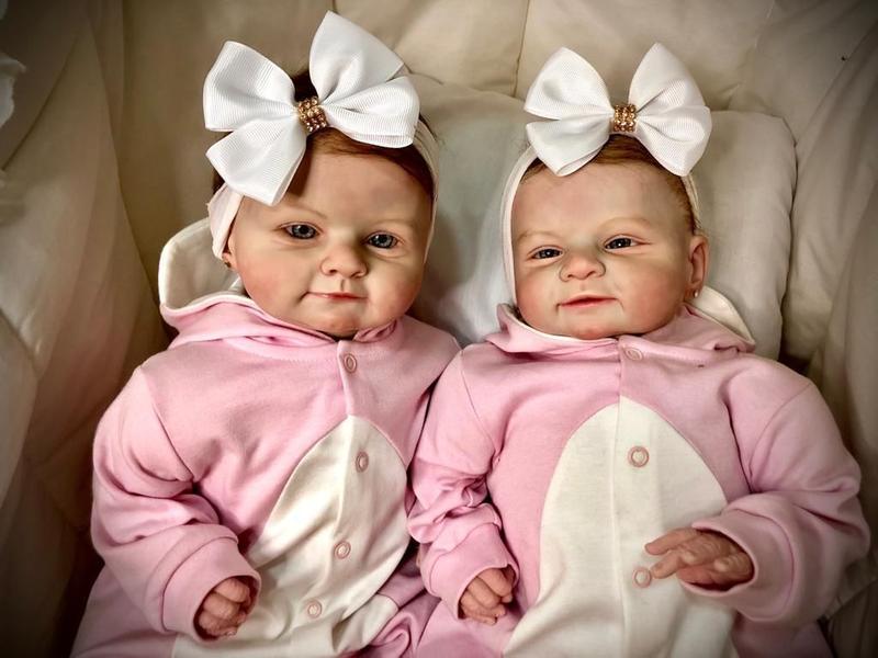 Imagem de Gemeos Reborn Mary & Mark Baby Dolls