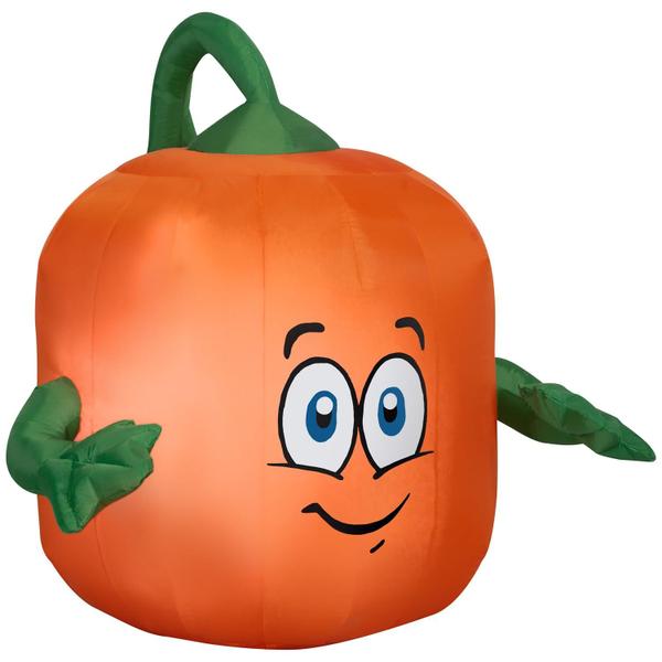 Imagem de Gemmy Halloween inflável Spookley The Square Pumpkin 1,07 m