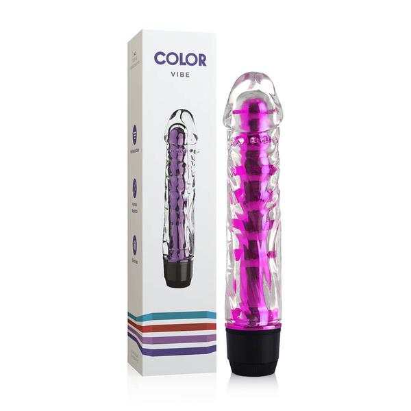 Imagem de GENERAL IMPORT - Vibrador com Saliência Translúcido - Roxo