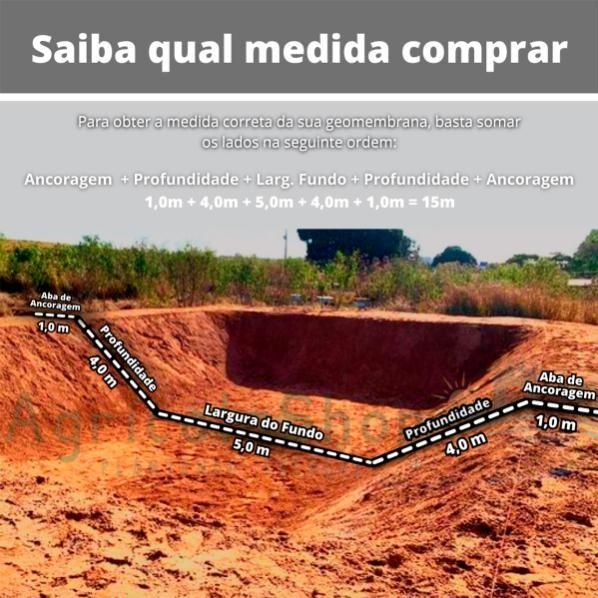 Imagem de Geomembrana 300 Micras Impermeável Lona + Manta Bidim - 2,5x2