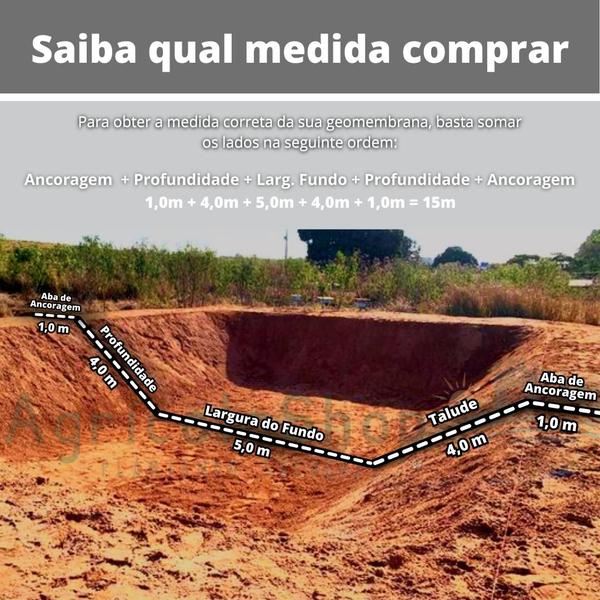 Imagem de Geomembrana 500 Micras - 5x1,5