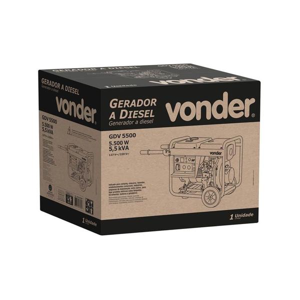 Imagem de Gerador a diesel gdv 5500 vonder