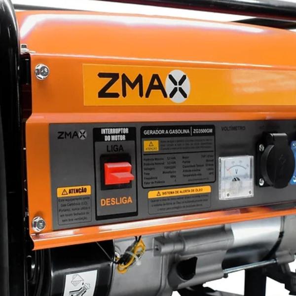 Imagem de Gerador a Gasolina 3,5 KVA 4 Tempos Bivolt ZMAX