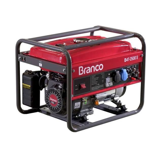 Imagem de Gerador à Gasolina Branco 2,2 kVA 6,5CV Partida Manual Monofásico - B4T-2500S  220V