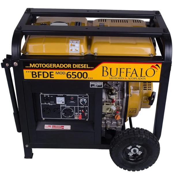 Imagem de Gerador com máquina de solda a diesel 2KVA 190A 2 em 1 partida elétrica - BFDE6500 - Buffalo