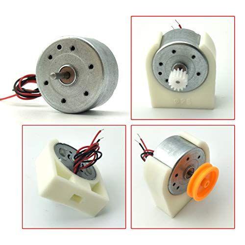 Imagem de Gerador de Energia Eólica Mini Motor 3V-12V DC para DIY com Suporte de Motor Plástico