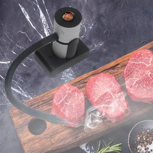 Imagem de Gerador de Fumaça Fria Portátil para Cozinha Molecular - Carne, Peixe, Bacon e Mais