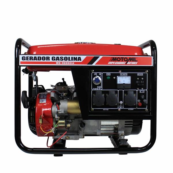 Imagem de Gerador Gasolina Mono Partida Manual Mg-3000cl-1 Bivolt 7cv 2,8kva 60hz 115/230v Motomil