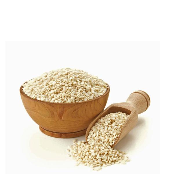 Gergelim Branco Sem Pele 1Kg - DaFoods Imagem de Gergelim Branco Sem Pele 1Kg - DaFoods