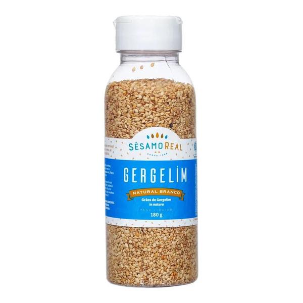 Gergelim Natural Branco 180g - Sesamo Real Imagem de Gergelim Natural Branco 180g - Sesamo Real