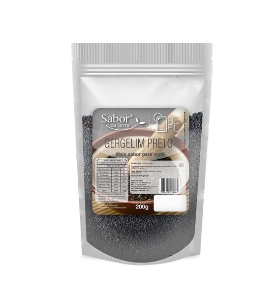 Gergelim Preto Sabor Da Terra 200G Imagem de Gergelim Preto Sabor Da Terra 200G