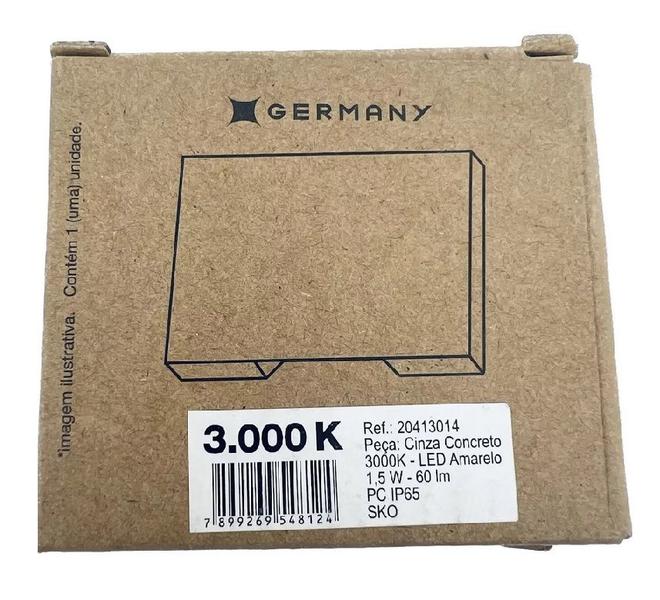 Imagem de Germany Balizador Mini 1,5w 3000k Cinza Concreto 20413014