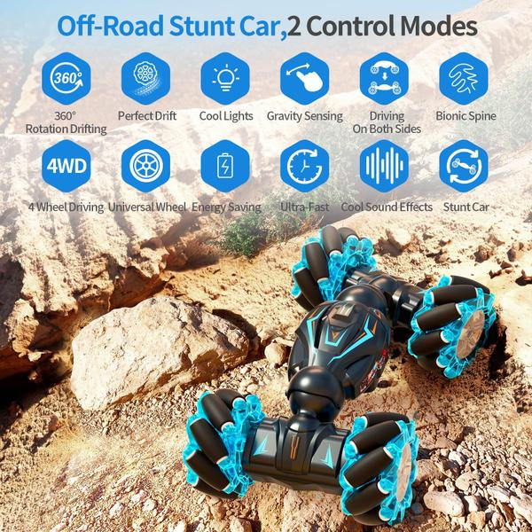 Imagem de Gesto de controle remoto RC Stunt Car Jovow 1:12 2,4 GHz 4WD