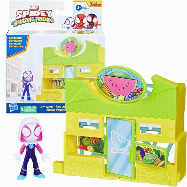 Ghost Homem Aranha Spidey e Seus Amigos no Mercado Cidade - Hasbro Imagem de Ghost Homem Aranha Spidey e Seus Amigos no Mercado Cidade