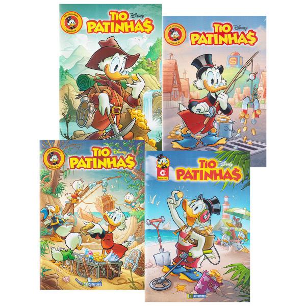 Imagem de Gibi Disney Culturama Kit Tio Patinhas Edições 46, 47, 48 e 49 Histórias Em Quadrinhos e Atividades