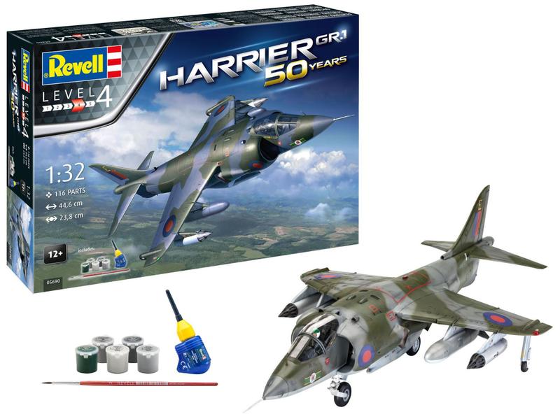 Imagem de Gift Set Harrier GR.1 50 years - 1/32 - Revell 05690