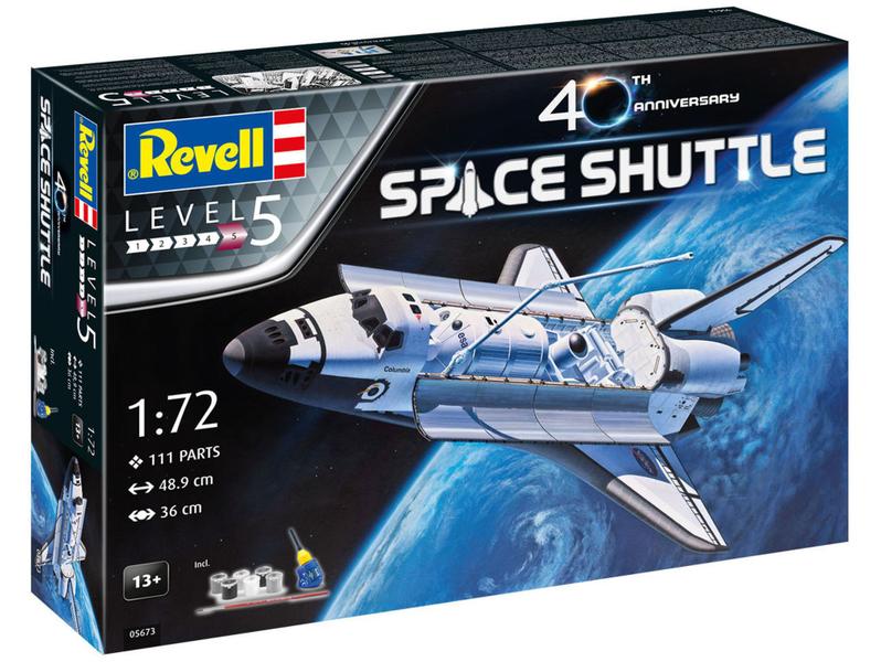 Gift Set Space Shuttle 40th Anniversary - 1/72 - Revell 05673 Imagem de Gift Set Space Shuttle 40th Anniversary - 1/72 - Revell 05673