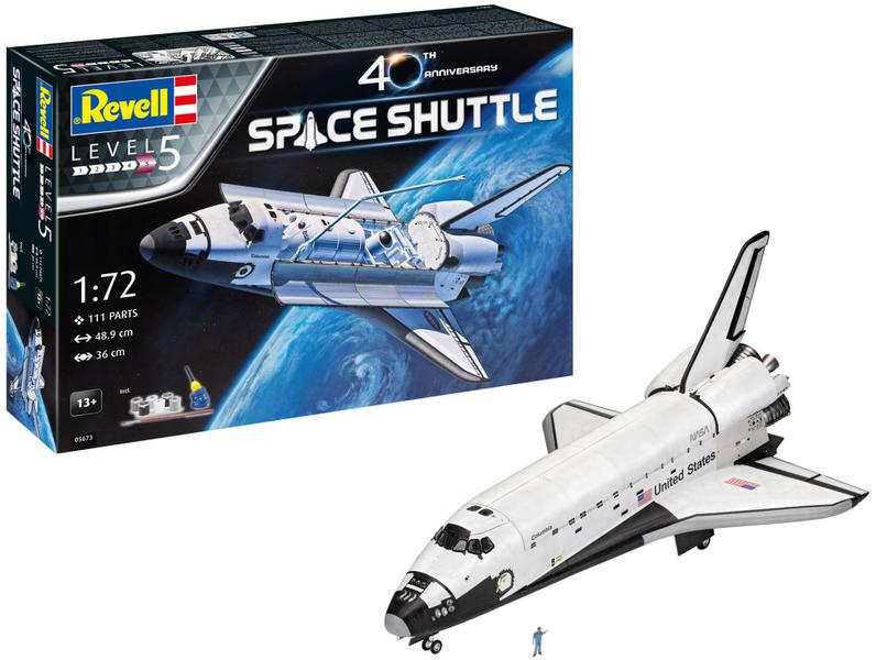 Gift Set Space Shuttle 40th Anniversary - 1/72 - Revell 05673 Imagem de Gift Set Space Shuttle 40th Anniversary - 1/72 - Revell 05673