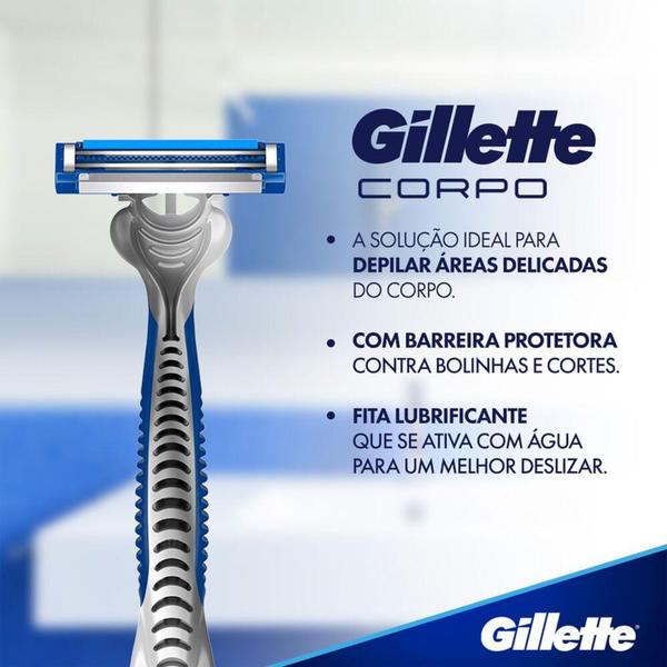 Imagem de Gillette Corpo Aparelhos Descartáveis para Depilação Corporal 4 Unidades