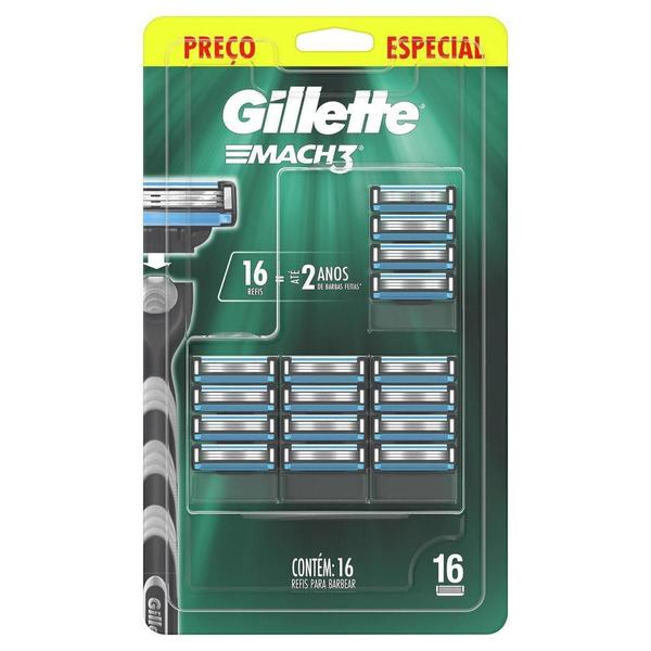 Imagem de Gillette Mach3 - Carga para Aparelho de Barbear (O Pacote Pode Variar)