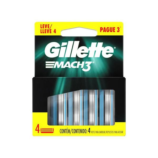 Imagem de Gillette Mach3 - Carga para Aparelho de Barbear (O Pacote Pode Variar)