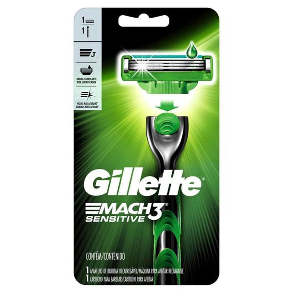 Imagem de Gillette mach3 sensitive aparelho de barbear