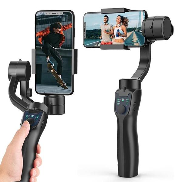 Imagem de Gimbal Portátil Estabilizador de 3 Eixos Antivibração para Smartphone