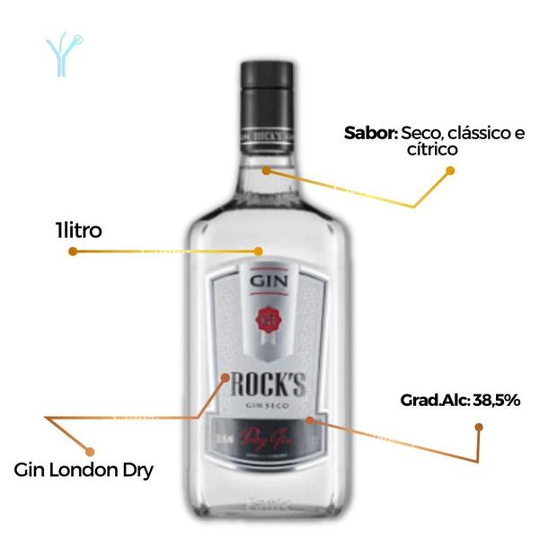 Imagem de Gin Rocks London Dry 1litro