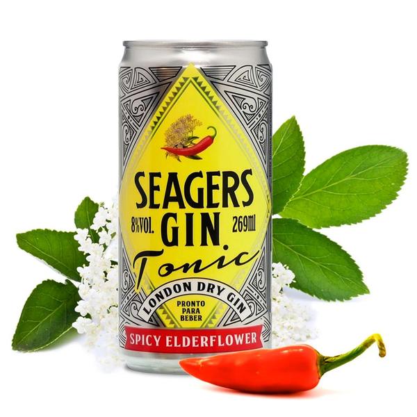 Imagem de Gin Tônica Seagers Spicy Elderflower Lata 269ml