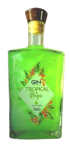 Imagem de Gin Tropical & Magic 740 ml Sabor Maça Verde